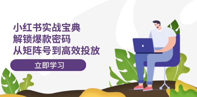 小红书实战宝典：解锁爆款密码，从矩阵号到高效投放-网创资源站
