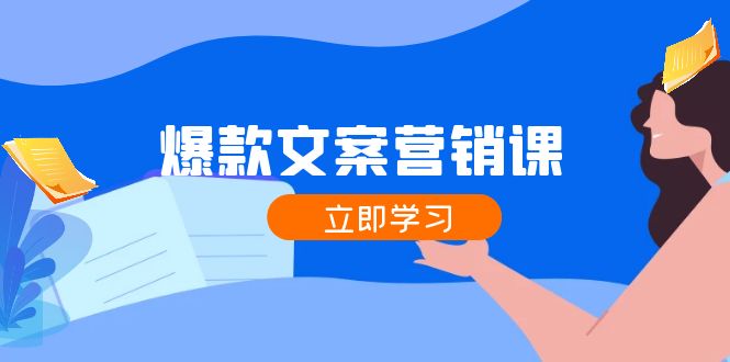 爆款文案营销课：公域转私域，涨粉成交一网打尽，各行业人士必备-网创资源站