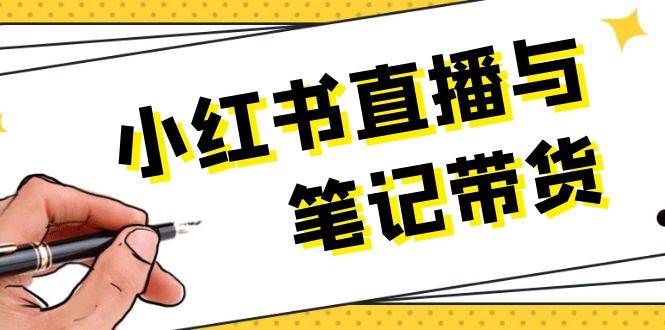 小红书直播与笔记带货：选品、上架、笔记写作、视频剪辑及直播话术等-网创资源站