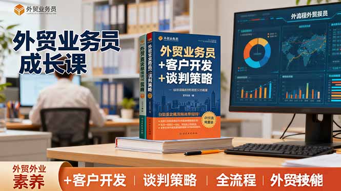 外贸业务员成长课：职业素养+客户开发+谈判策略、掌握全流程外贸技能-网创资源站
