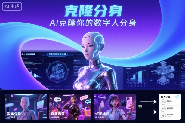 AI数字人认知实操课，克隆你的数字人分身-网创资源站