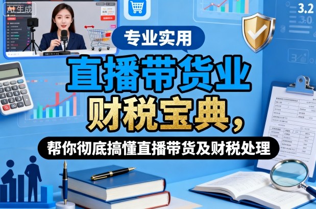 直播带货业财税宝典，帮你彻底搞懂直播带货及财税处理-网创资源站