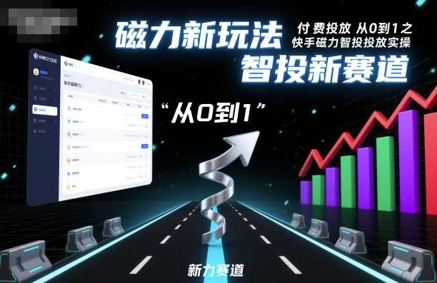 ⁤‍⁤⁢⁤‬⁤‌⁢⁣‍‬⁤⁣‬⁤‬⁣‬⁤‬‍‍⁢‬⁡⁢⁣⁢‍⁤‬‬‌⁣付费投放从0到1之快手磁力智投投放实操，磁力新玩法，智投新赛道-网创资源站