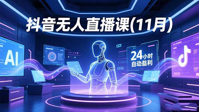 抖音无人直播课(11月-网创资源站