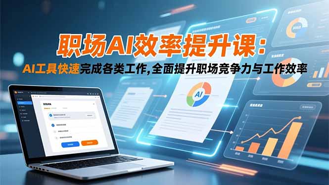 职场AI效率提升课：AI工具快速完成各类工作,全面提升职场竞争力与工作效率-网创资源站
