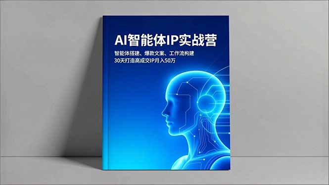 AI智能体IP实战营，智能体搭建、爆款文案、工作流构建，30天打造高成交IP月入50万-网创资源站