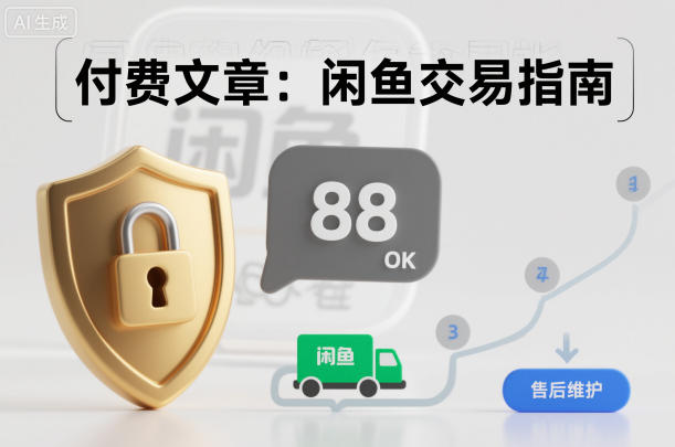 付费文章：闲鱼交易指南，怎么才能降低被坑被马扁的概率-网创资源站