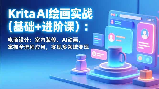 Krita AI绘画实战(基础+进阶课-网创资源站