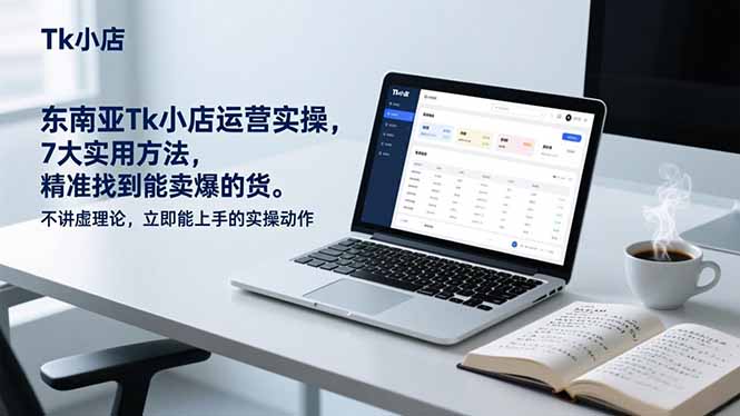东南亚Tk小店运营实操，7大实用方法，精准找到能卖爆的货。不讲虚理论，立即能上手的实操动作-网创资源站