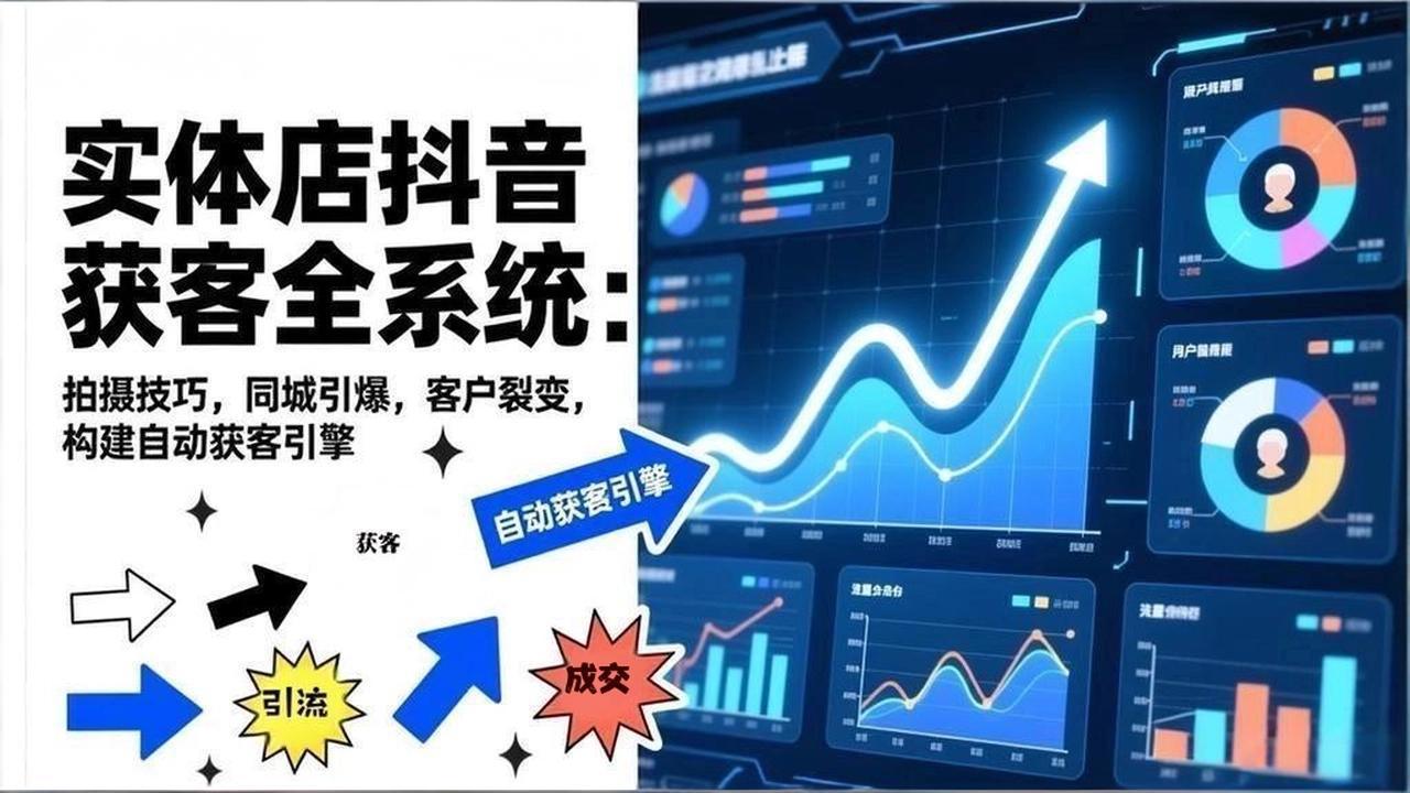 2026实体店抖音获客全系统：拍摄技巧，同城引爆，客户裂变，构建自动获客引擎-网创资源站