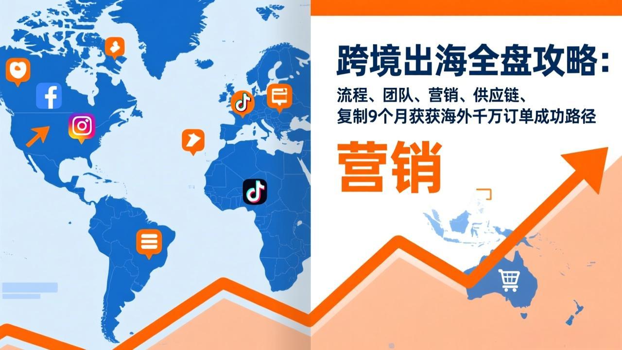 跨境出海全盘攻略：流程，团队，营销，供应链，复制9个月斩获海外千万订单成功路径-网创资源站