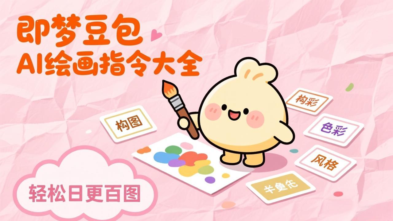 即梦豆包AI绘画指令大全：海量关键词库一键复制，出图效率提升10倍，轻松日更百图-网创资源站