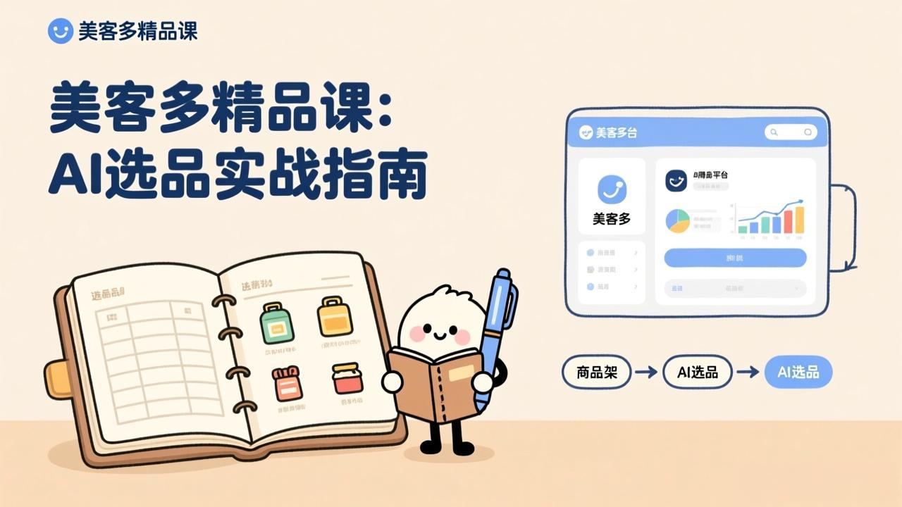 AI+美客多精品课，工具实操、数据选品、AI优化，新手也能快速上手，月入5000+美元-网创资源站