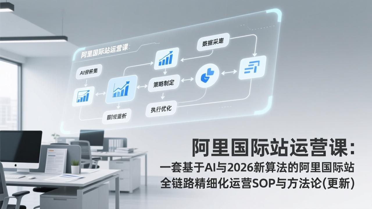 阿里国际站运营课：一套基于AI与2026新算法的阿里国际站全链路精细化运营SOP与方法论(更新-网创资源站