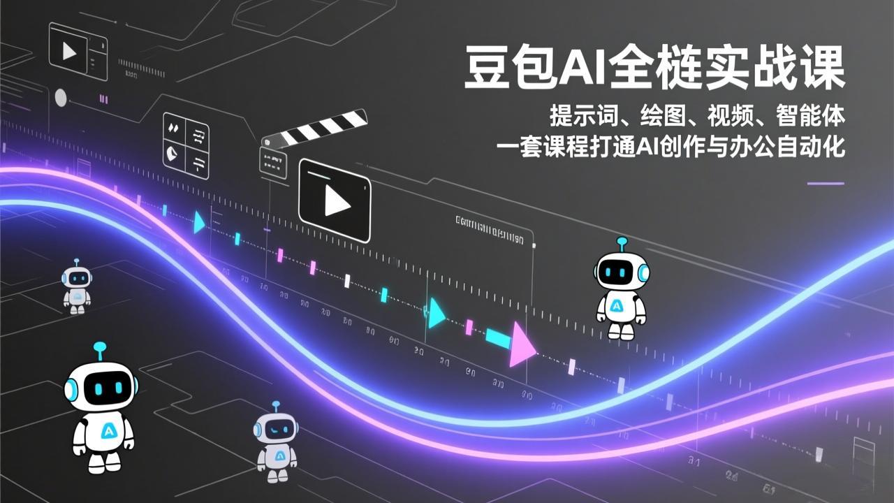 豆包AI全栈实战课：提示词、绘图、视频、智能体，一套课程打通AI创作与办公自动化-网创资源站