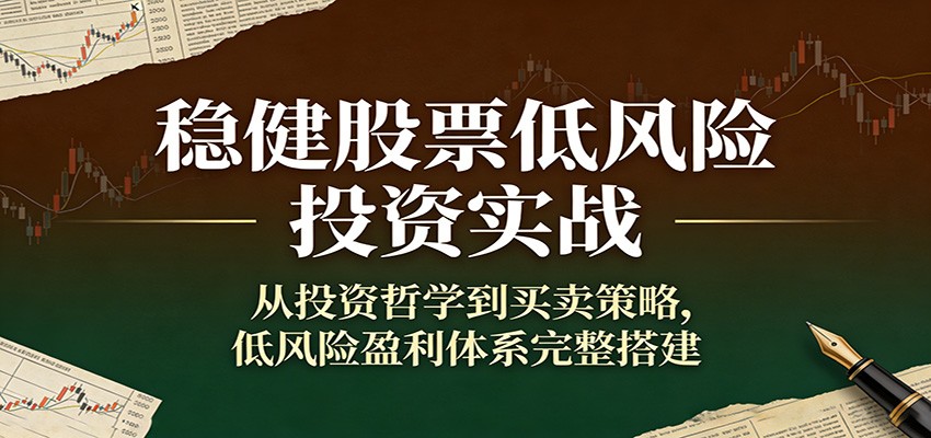 稳健股票低风险投资实战：从投资哲学到买卖策略，低风险盈利体系完整搭建-网创资源站