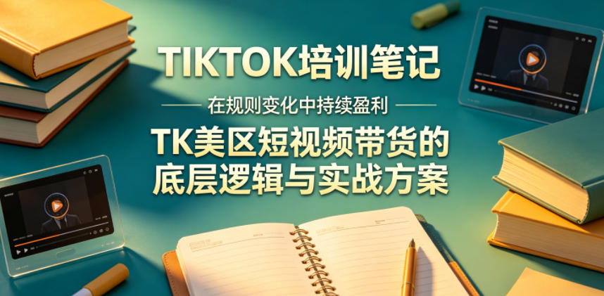 视界跨境TIKTOK4月17培训笔记，在规则变化中持续盈利，TK美区短视频带货的底层逻辑与实战方案【文档】-网创资源站