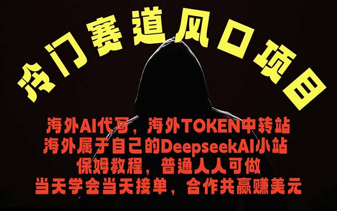 冷门赛道风口项目 海外AI代写！0成本运作完全免费！当天注册当天接单，接单接到手抽筋，无脑…-网创资源站