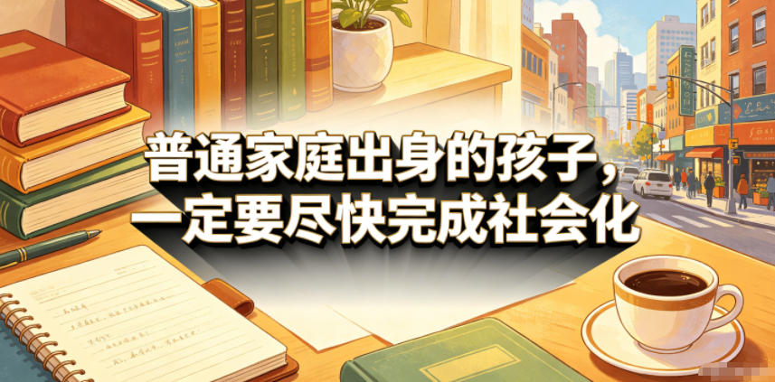 付费文章：普通家庭出身的孩子，一定要尽快完成社会化-网创资源站