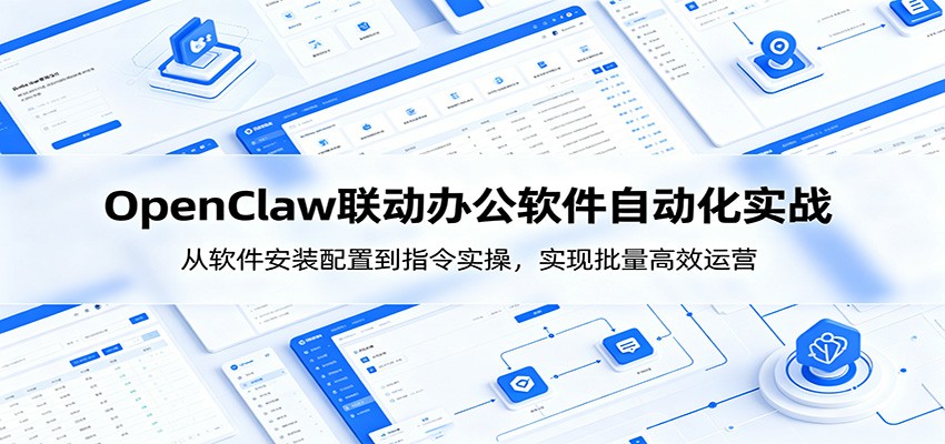 OpenClaw自动化实操课：从软件安装配置到指令实操，实现批量高效运营-网创资源站