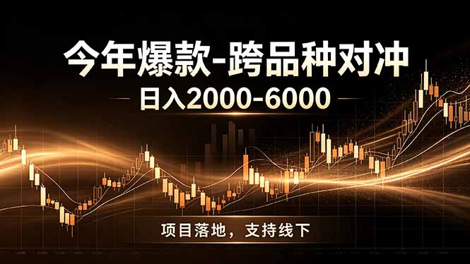 全新跨品种对冲模式上线！日稳定盈利 2000-6000，合规长久可批量放大-网创资源站