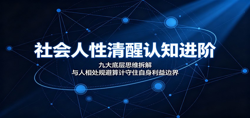 社会人性清醒认知进阶：九大底层思维拆解，与人相处规避算计守住自身利益边界-网创资源站
