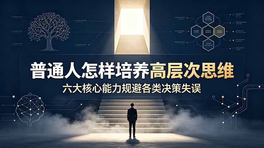 付费文章：普通人怎样培养高层次思维，六大核心能力规避各类决策失误-网创资源站