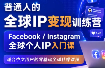 建立海外社媒底层逻辑，打造能变现的个人IP-网创资源站