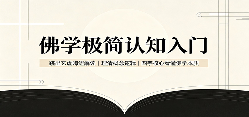 佛学极简认知入门：跳出玄虚晦涩解读，理清概念逻辑，四字核心看懂佛学本质-网创资源站