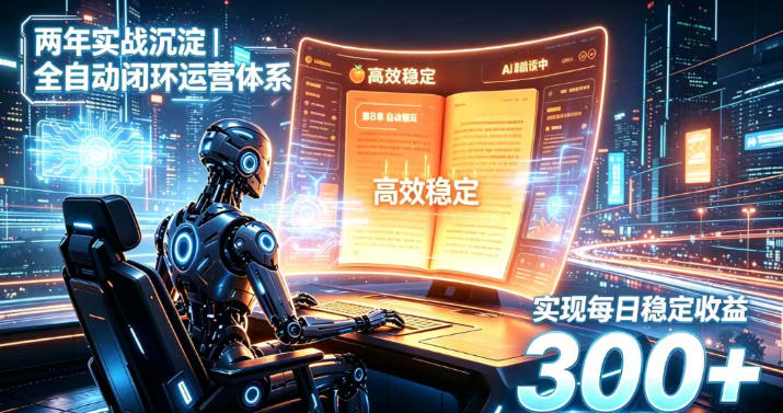 两年实战沉淀｜全自动闭环运营体系，实现每日稳定收益300+【揭秘】-网创资源站