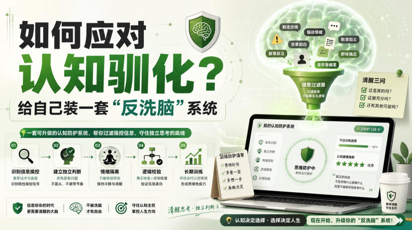 付费文章：如何应对认知驯化？给自己装一套“反洗脑”系统-网创资源站