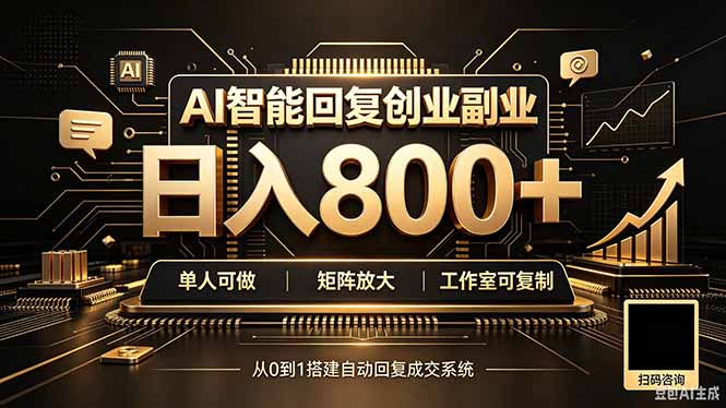 全自动AI挂机创业｜个人副业→工作室全链路扶持-网创资源站