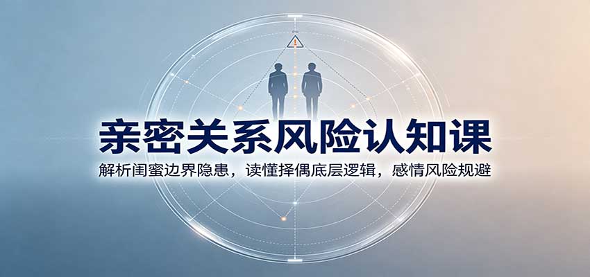 亲密关系风险认知课：解析闺蜜边界隐患，读懂择偶底层逻辑，感情风险规避-网创资源站