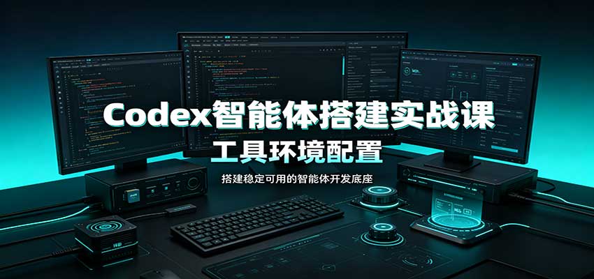 Codex智能体搭建实战课：工具环境配置，自定义技能开发，多业务自动化教学-网创资源站