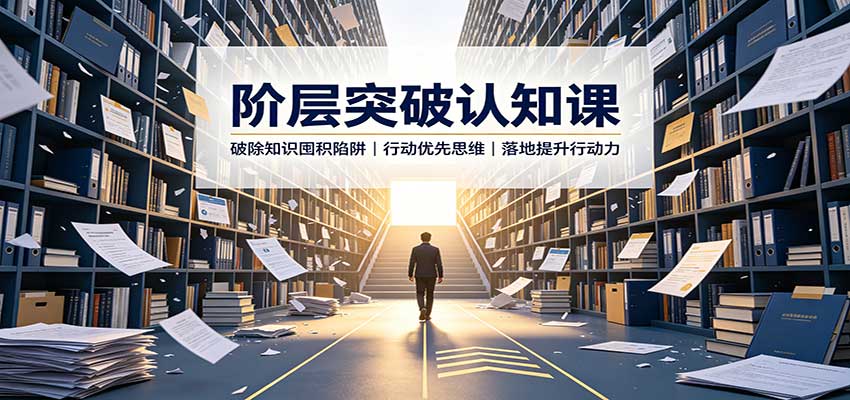 阶层突破认知课：破除知识囤积陷阱，行动优先思维，落地提升行动力-网创资源站