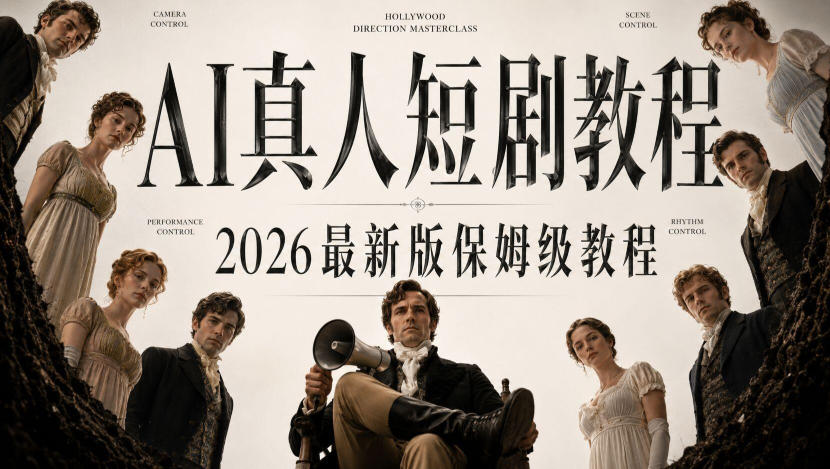 AI真人短剧制作全流程，AI视频大佬专为零基础研制的AI短剧教程，保姆级教程，新手一学就会！-网创资源站