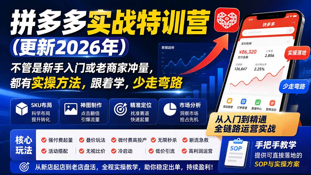 拼多多实战特训营(更新0911-网创资源站
