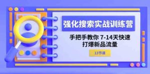 强化搜索实战训练营，手把手教你7-14天快速打爆新品流量（13节课）-网创资源站