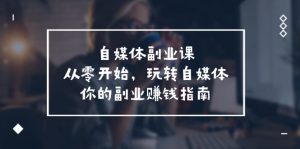 自媒体副业课，从0开始，玩转自媒体—你的副业赚钱指南（58节课）-网创资源站