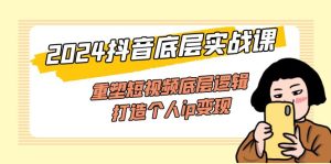 （11852期）2024抖音底层实战课，重塑短视频底层逻辑，打造个人ip变现（52节课）-网创资源站