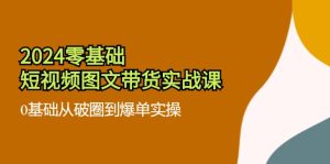 2024零基础短视频图文带货实战课：0基础从破圈到爆单实操（36节）-网创资源站