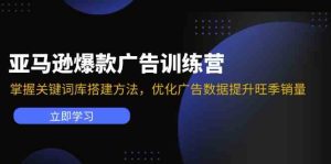 亚马逊爆款广告训练营：掌握关键词库搭建方法，优化广告数据提升旺季销量-网创资源站