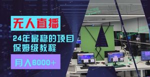 （11921期）24年最稳项目“无人直播”玩法，每月躺赚6000+，有手就会，新手福音-网创资源站