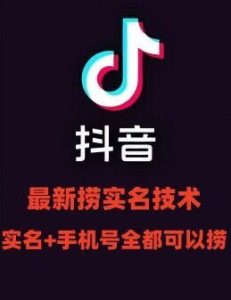 最新技术抖音捞实名+捞手机号技术，抖音直播封禁释放十名/手机号，直接替换出来!-网创资源站