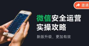 （12009期）微信安全运营实操攻略，新版升级，更加有效（2024版）-网创资源站