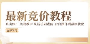 竞价教程：真实账户 实战教学 从新手到进阶·后台操作到数据优化-网创资源站