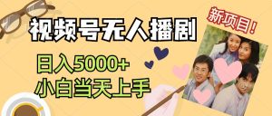 （12120期）视频号无人播剧，拉爆流量不违规，日入5000+，小白当天上手-网创资源站