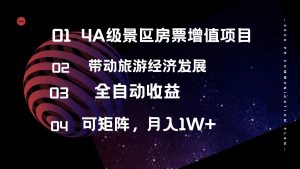 （12172期）4A级景区房票增值项目  带动旅游经济发展 全自动收益 可矩阵 月入1w+-网创资源站