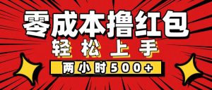（12209期）非常简单的小项目，一台手机即可操作，两小时能做到500+，多劳多得。-网创资源站