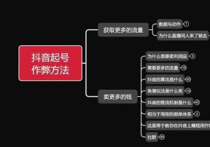 古木抖音起号作弊方法鱼塘起号，获取更多流量，卖更多的钱-网创资源站